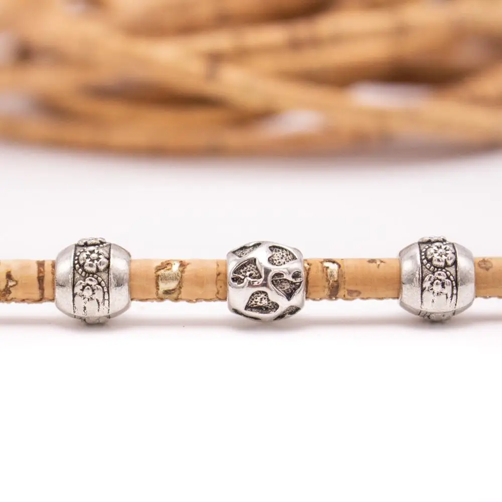 Натуральный с золотой пробкой 5 мм круглый пробковый шнур португальский оптовая