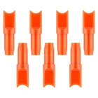 50100 шт. оранжевыечерные 2 цвета полулунные арбалетные болты разъемы для внутренней стрелы для стрел диаметром 6,2 мм для охоты и стрельбы из лука