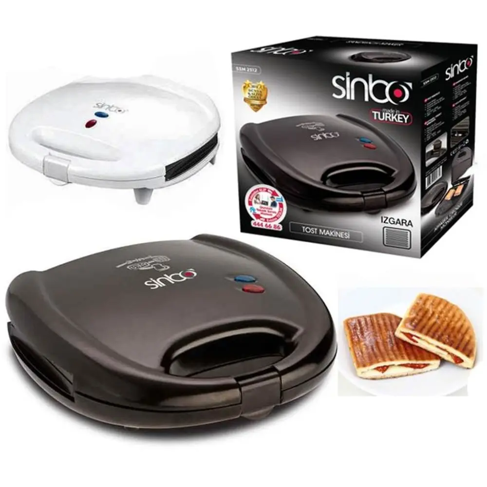 Tost Makinesi Multi-Function Sinbo Breakfast Maker Sandwich Machine Compact Panini Press Toast Grilling Omelets Bread Pancake