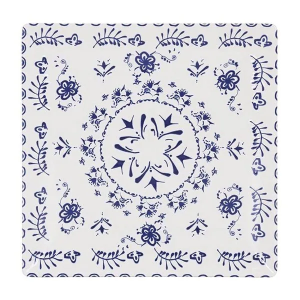 Плоская тарелка с эффектом размытия (ø 24 4 см) (6 шт.)|Блюдца и тарелки| |