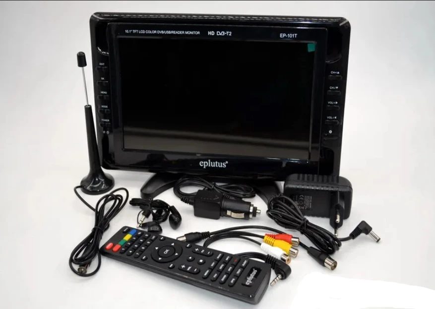 Портативный цифровой автомобильный телевизор Eplutus EP-101T DVB-T2 12V 10&quot |