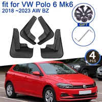 for Volkswagen VW Polo 6 Mk6 2018 2019 2020 2021 2022 2023 AW BZ Mud Flaps Splash Mudguards Fender Guard Car Styling Accessories