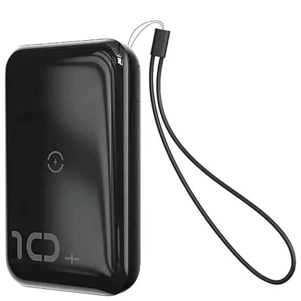 Внешний аккумулятор с беспроводной зарядкой Baseus Mini S Bracket 10W 10000mAh 18W Чёрный |