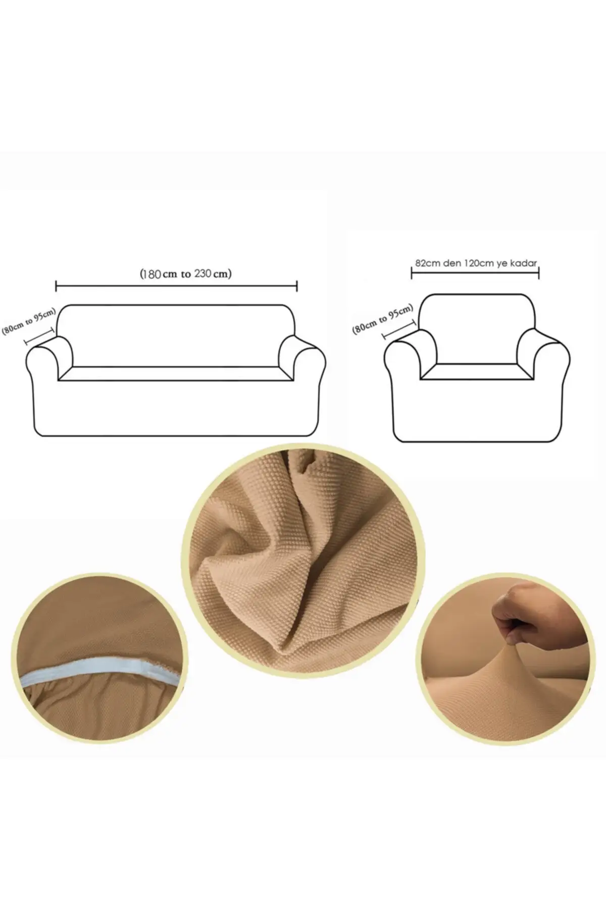 

Elastic Sofa Couch Set Sofa Bed Cover 3 + 3 + 1 + 1 Maxi Set