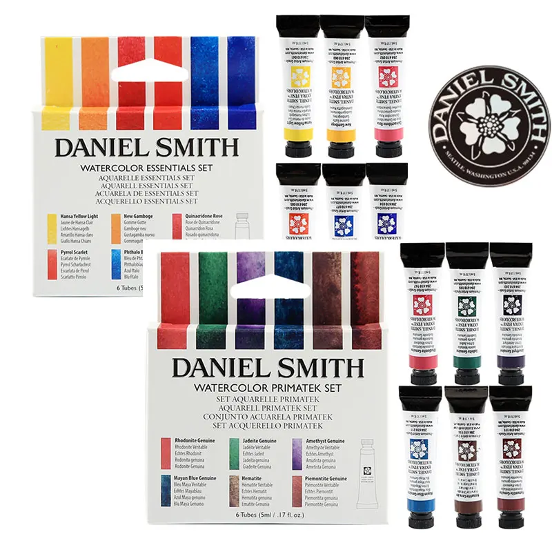 

Оригинальная краска American Daniel Smith, акварельная краска, минеральная основная, 5 мл * 6 цветов, принадлежности для краски Aquarela