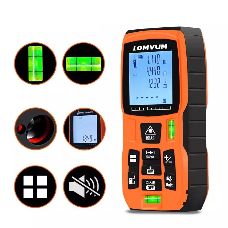 LOMVUM Лазерный дальномер Цифровой лазерный измеритель 40 м | Инструменты