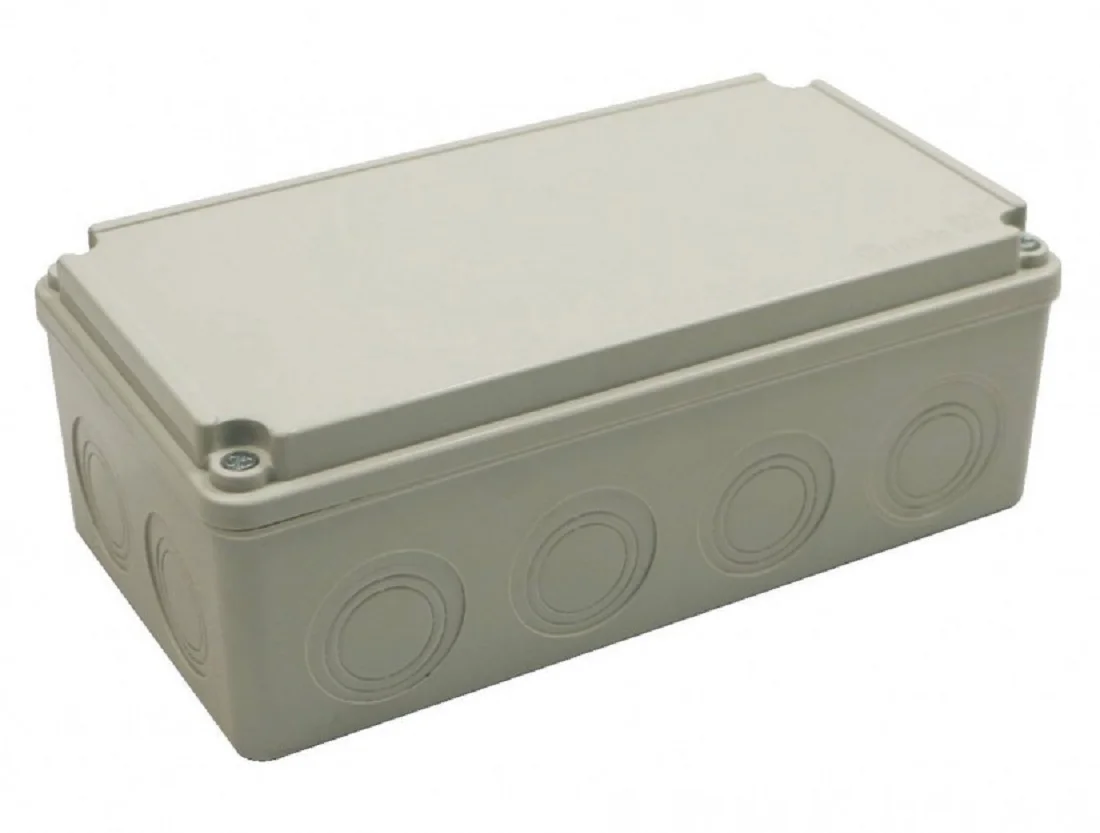 

Bemis BB2-0631-0003 120x255x80mm ABS IP44 Plastic Junction Box with Screw Cover, waterproof industrial practical Plastic Junct