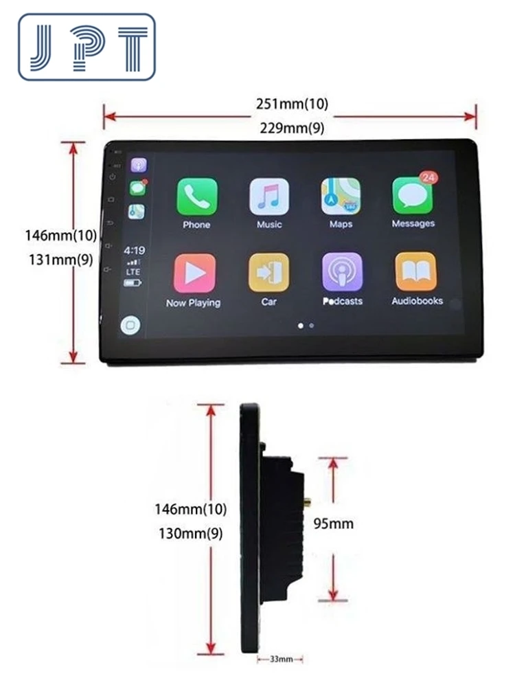 Multimedia player - JPT for TOYOTA 2014 Innova Crysta Manual Gear QLED PX6 DSP8 RDS GPS Navigation 4G 64G AUX Carplay | Автомобили и