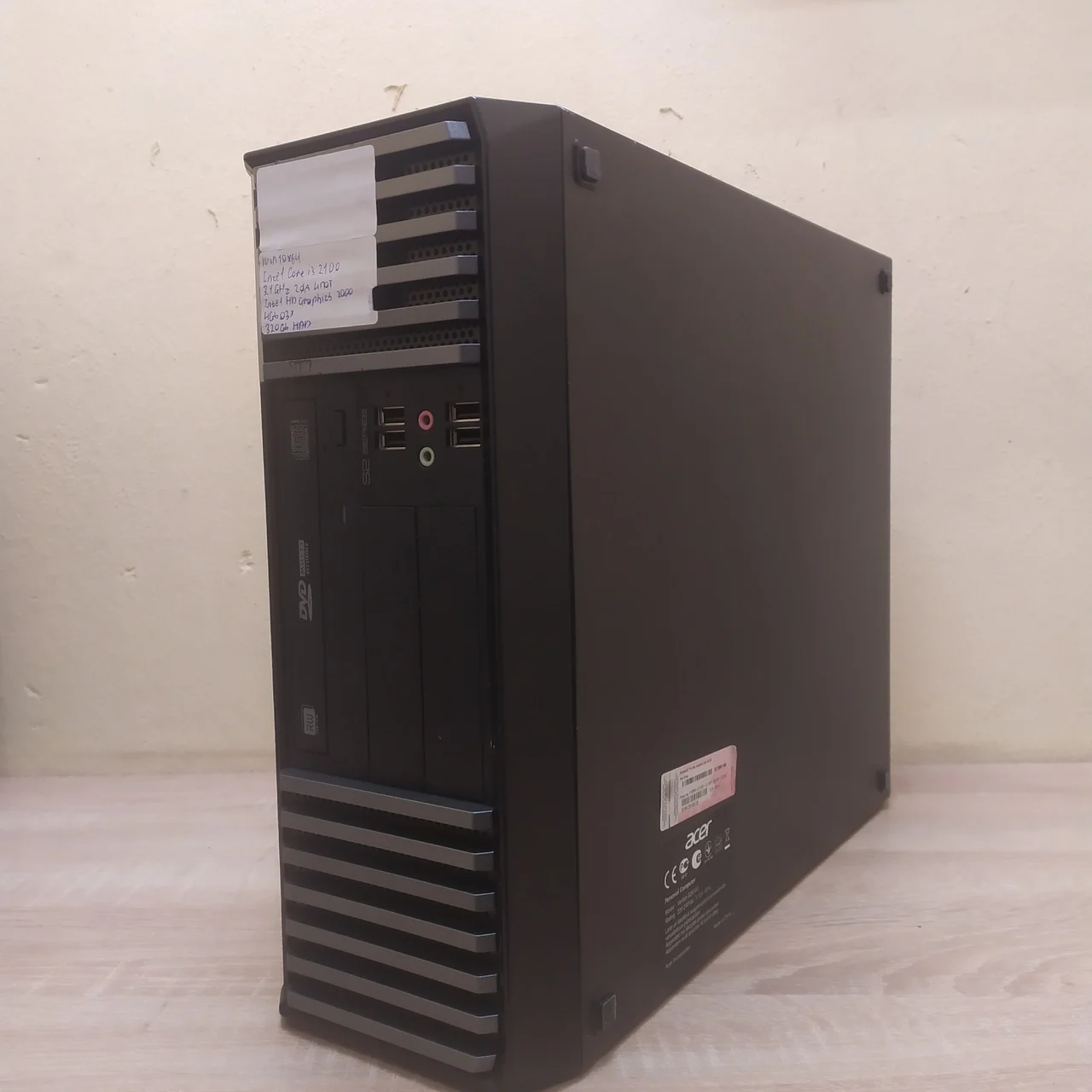 Computer Acer version s2610g Intel Core i3-2100 3 10GHz x 4/4GB DDR3/Intel HD Graphics/320GB hard drive used | Компьютеры и офис