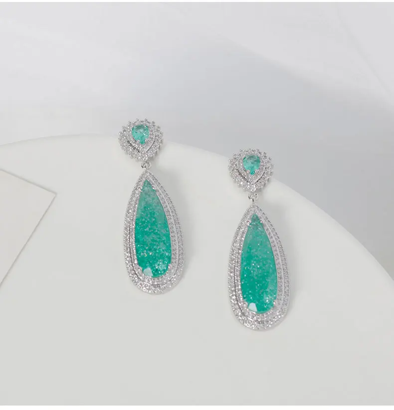 

Hot Wholesales Fine Earrings Jewelry for Girls Gift Retro Simple Water Drop Fashion Long Female Earrings
