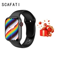 scafati w37 pro smart watch men women bluetooth call wireless charging custom dial smartwatch full touch screen