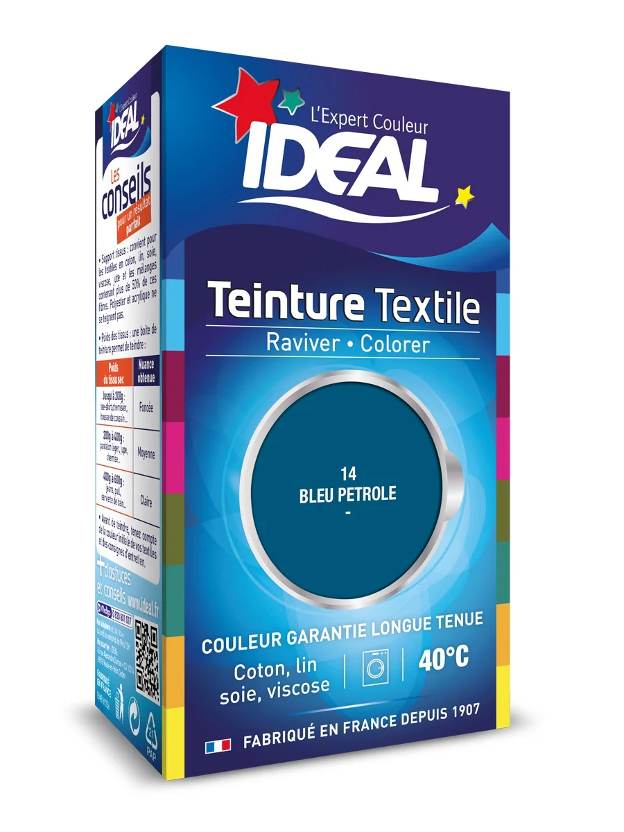 IDEAL Краска для окрашивания тканей (хлопка льна вискозы шелка) синий