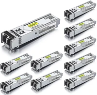 1 25g sfp 1000base sx 850nm mmf up to 550 meters compatible with cisco glc sx mmd meraki ma sfp 1gb sxu pack of 10
