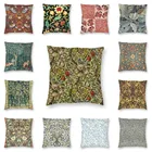 Чехол на подушку Вильям Морриса викторианской лилии, домашний декоративный чехол с милым цветочным текстильным узором, уличные подушки, квадратный Чехол на подушку