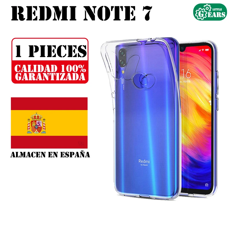 Xiaomi Redmi Note 7 ультра тонкий прозрачный силиконовый чехол ТПУ гелевый Чехол защита