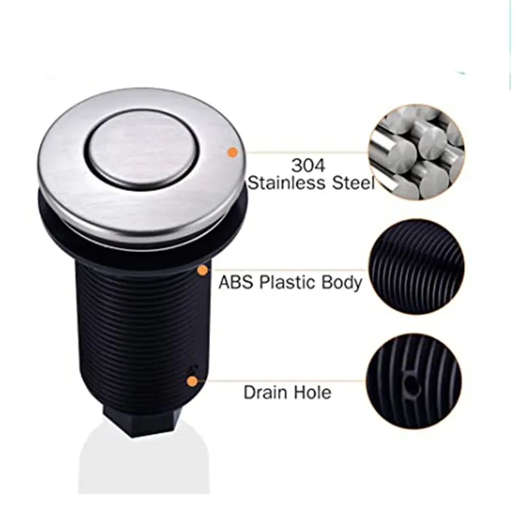 Комплект переключателей для удаления мусора сверху раковины из алюминиевого