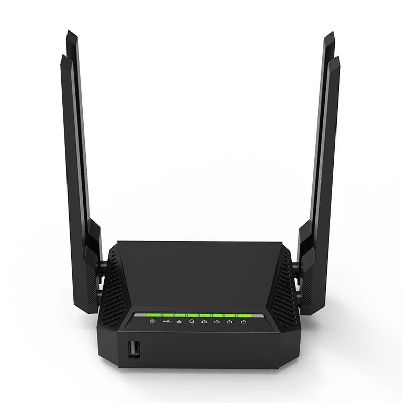 Cioswi WE3826 беспроводной WiFi маршрутизатор 4-LAN 300 Мбит/с 4 антенны USB Omni 2 OpenWRT прошивка