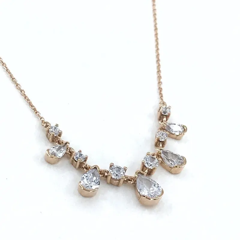 Anturaj Бриллиантовая модель серебряное ожерелье с каплями водотока от AliExpress RU&CIS NEW