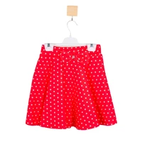 baby kids children dotted print with bow decorative girl skirt casual outfit pomegranate flower color