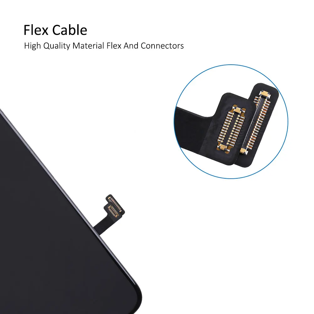 Elekworld класс AAA экран для iPhone 6 7 8 Plus X ЖК-дисплей 3D сила кодирующий преобразователь сенсорного экрана в сборе без битых пикселей