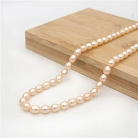 natural real fresh water pink pearl beads oval 3 7 5mm jewelry craft findings for making bracelet necklace earrings