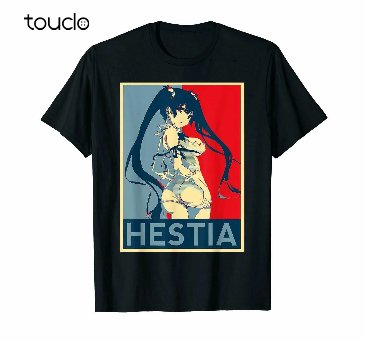 

Heroes Danmachi Hestia The Goddess Waifu Manga Black T-Shirt S-3XL