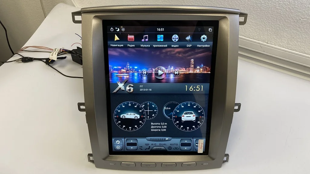 АВТОМАГНИТОЛА TESLA стиль для TOYOTA Land Cruiser 100 2002 2007|Автомагнитолы| |