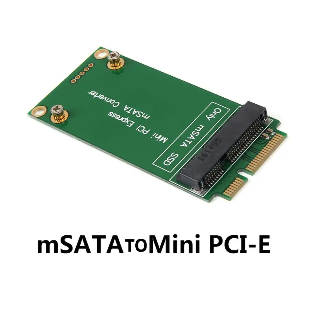 

mSATA SSD to SATA Mini PCI EXPRESS SSD Riser Card Adapter Converter for pc Laptop Mini PCI e SATA