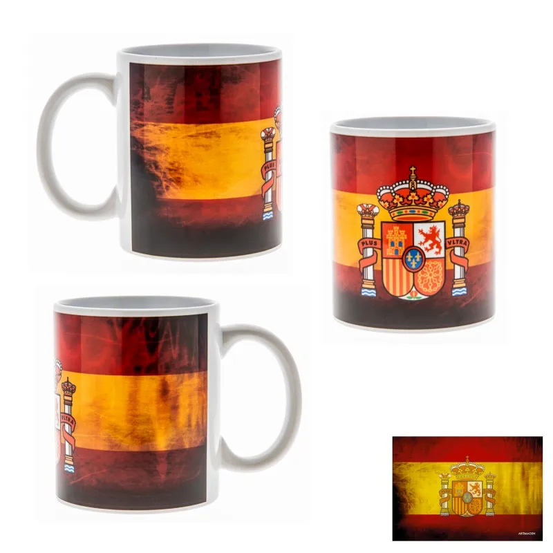 Керамика чашки флаг Испании | Дом и сад