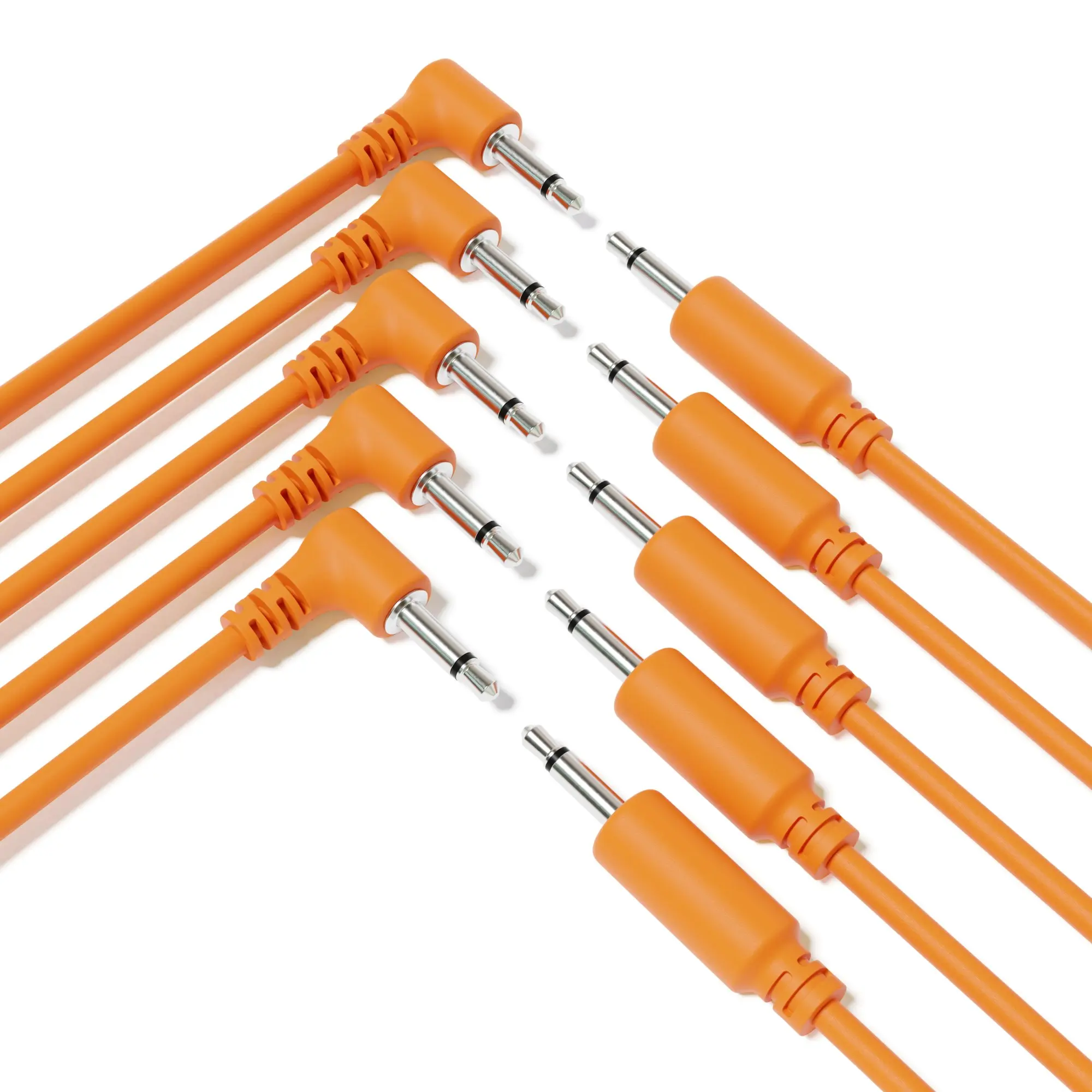 ExcelValley - 5-Pack Гибридные Моно Модульные Патч Кабели TS 3 5мм 1/8" Eurorack Синт Синтезатор