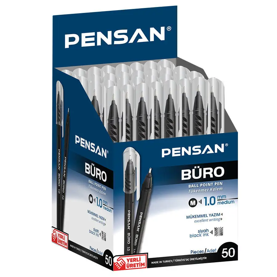 1 мм шариковая ручка для письма лучшее качество Сделано в Турции черные чернила