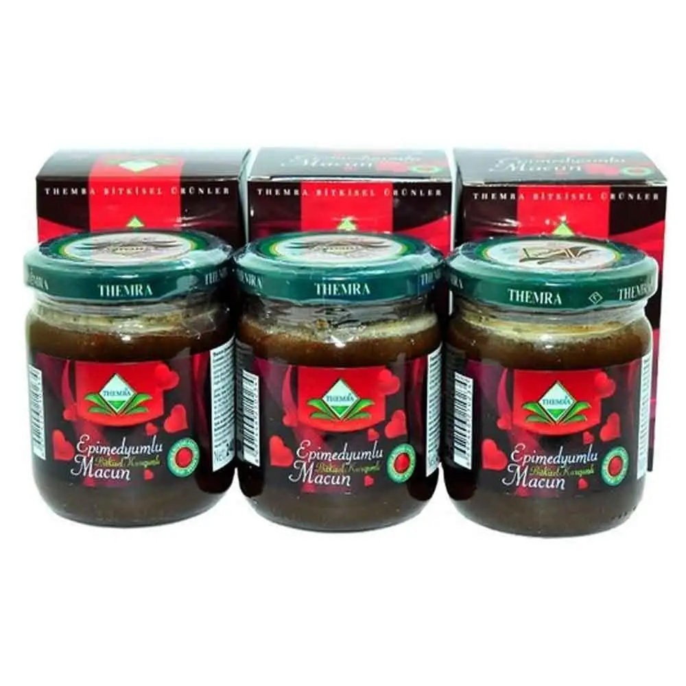 

Themra 240 g 3 PCs epimediumlu macun stag ginseng energy vitamin libido