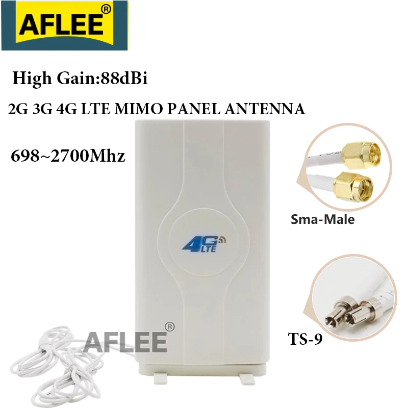 

88dBi 2g 3g 4g Lte Antenna SMA Male Connector Mimo Panel Router For Huawei e3372 B315 B890 B310 B593 B970 B97B B683 Modem
