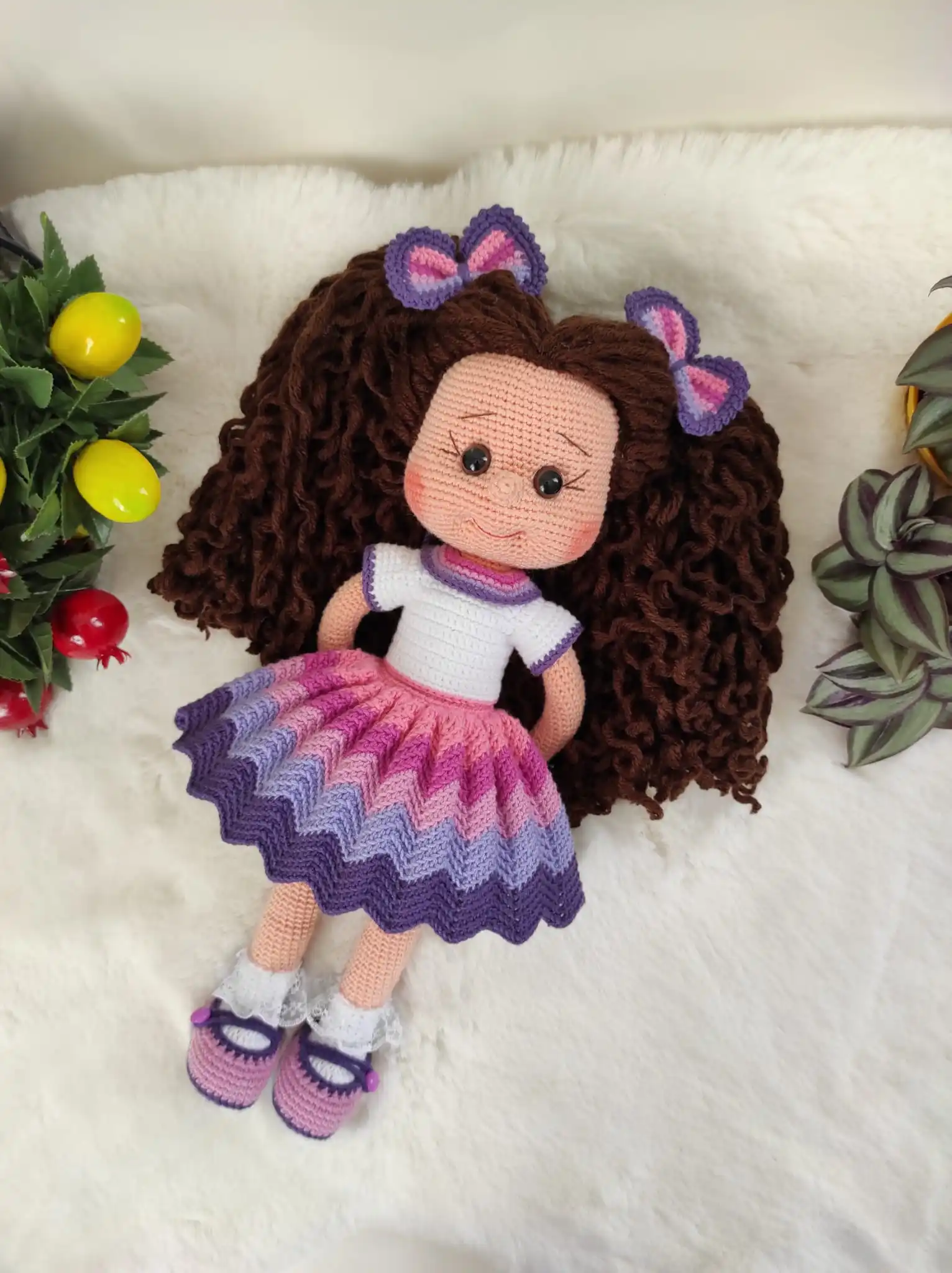 Вязаная Детская кукла Amigurumi новая Реалистичная ручной работы первого класса