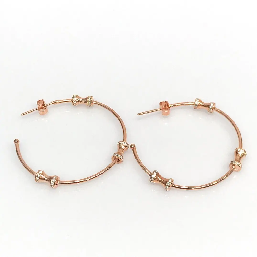 

Italian Big Ring Silver Earrings