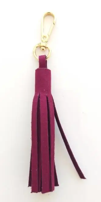 Замша из искусственной кожи бордового цвета с двойной ручкой 70x2 см|Вязание| |