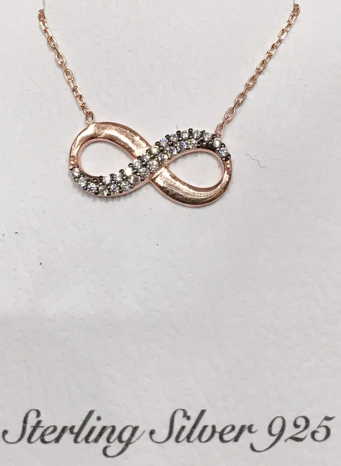 

PERFECT ELEGANT CHIC WHITE STONE DETAIL NECKLACE STERLİNG SİLVER 925