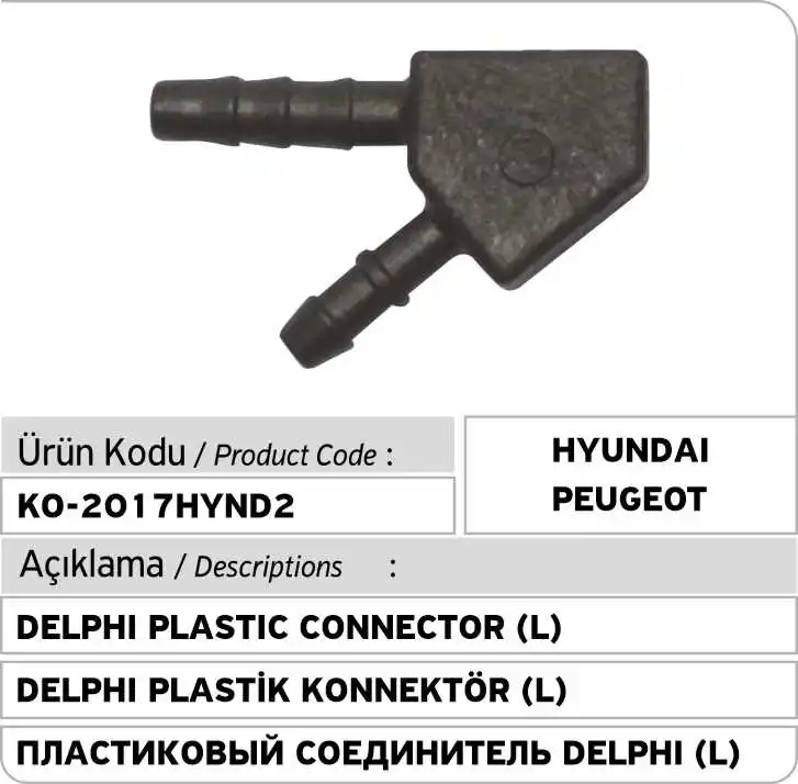 

Delphi Injector Leak Off Connector 2 Ways (Peugeot - Hyundai)