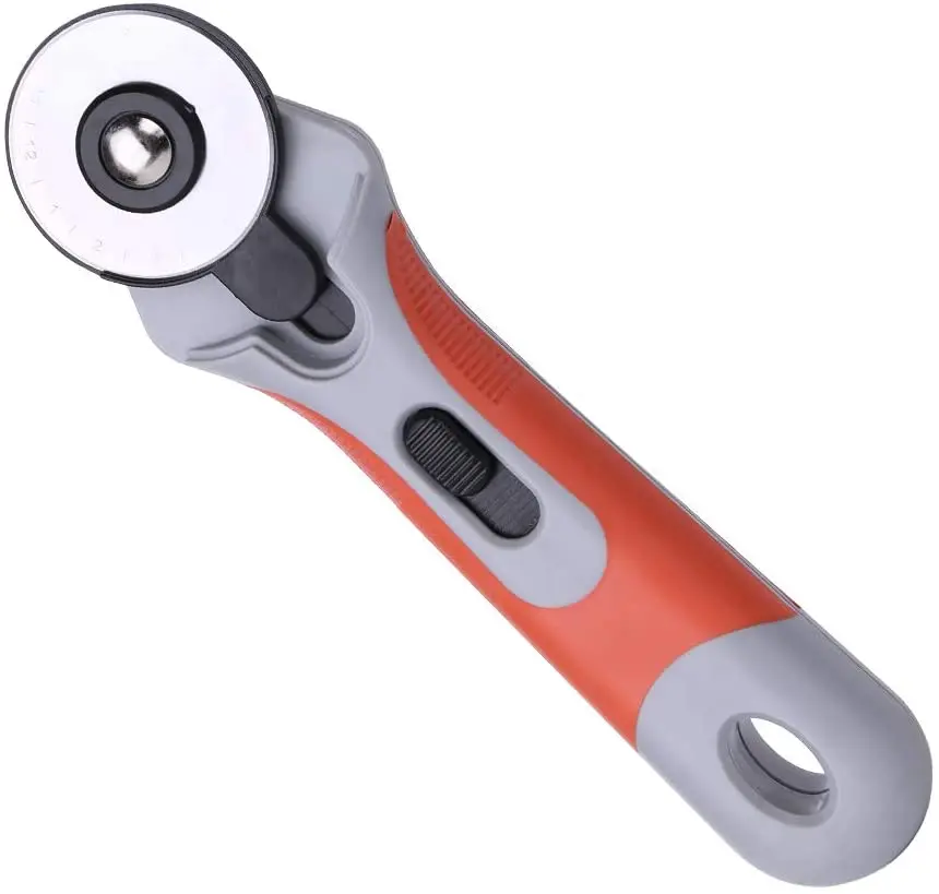 

Leather Cutting Tool 45mm Orange Professional Rotary Cutter Circular Blade Sewing Accessories For Crafting, Sewing, Patchworking