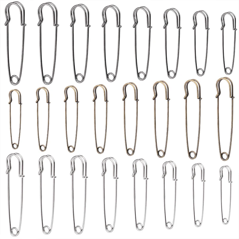 

KAOBUY High Quality Safety Pins Paper Clip DIY Sewing Tools Multi-Color Metal Needles Large Safety Pin Brooch Accessories