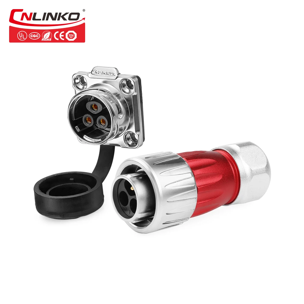 

Cnlinko M20 Waterproof Electrical Connector 3 Pin Soldering Terminal Gold Plated Outdoor LED Panel Mount Aviation Adapters
