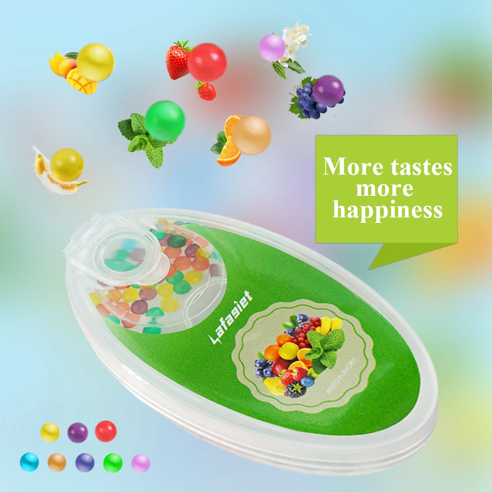100 шт. смешанные капсулы с фруктовым вкусом бусины мятным взрывобезопасный