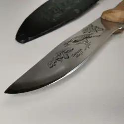 Нож охотничий "ОРЕЛ", с ножнами из натуральной кожи. Кизляр.
