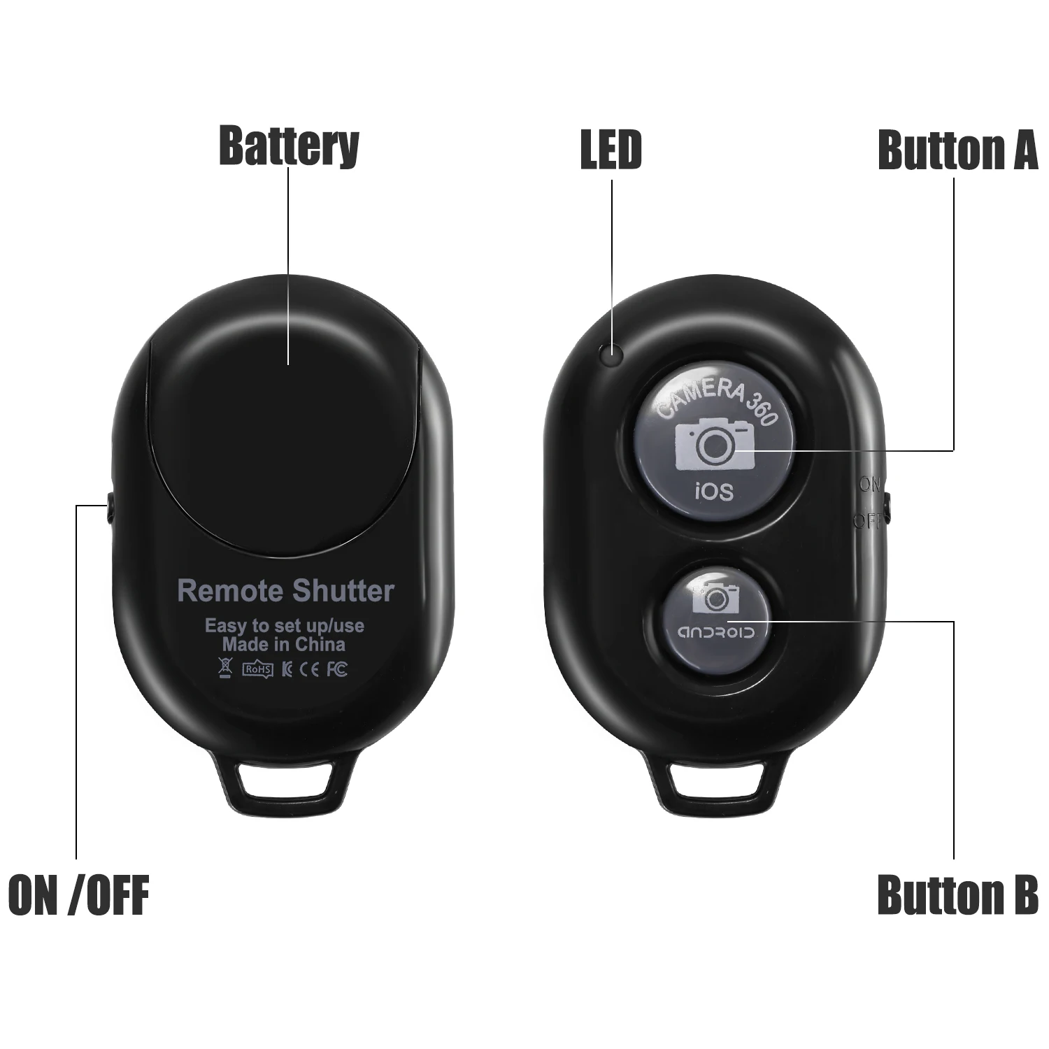 Neewer сотовый телефон беспроводной Bluetooth пульт дистанционного управления спуска