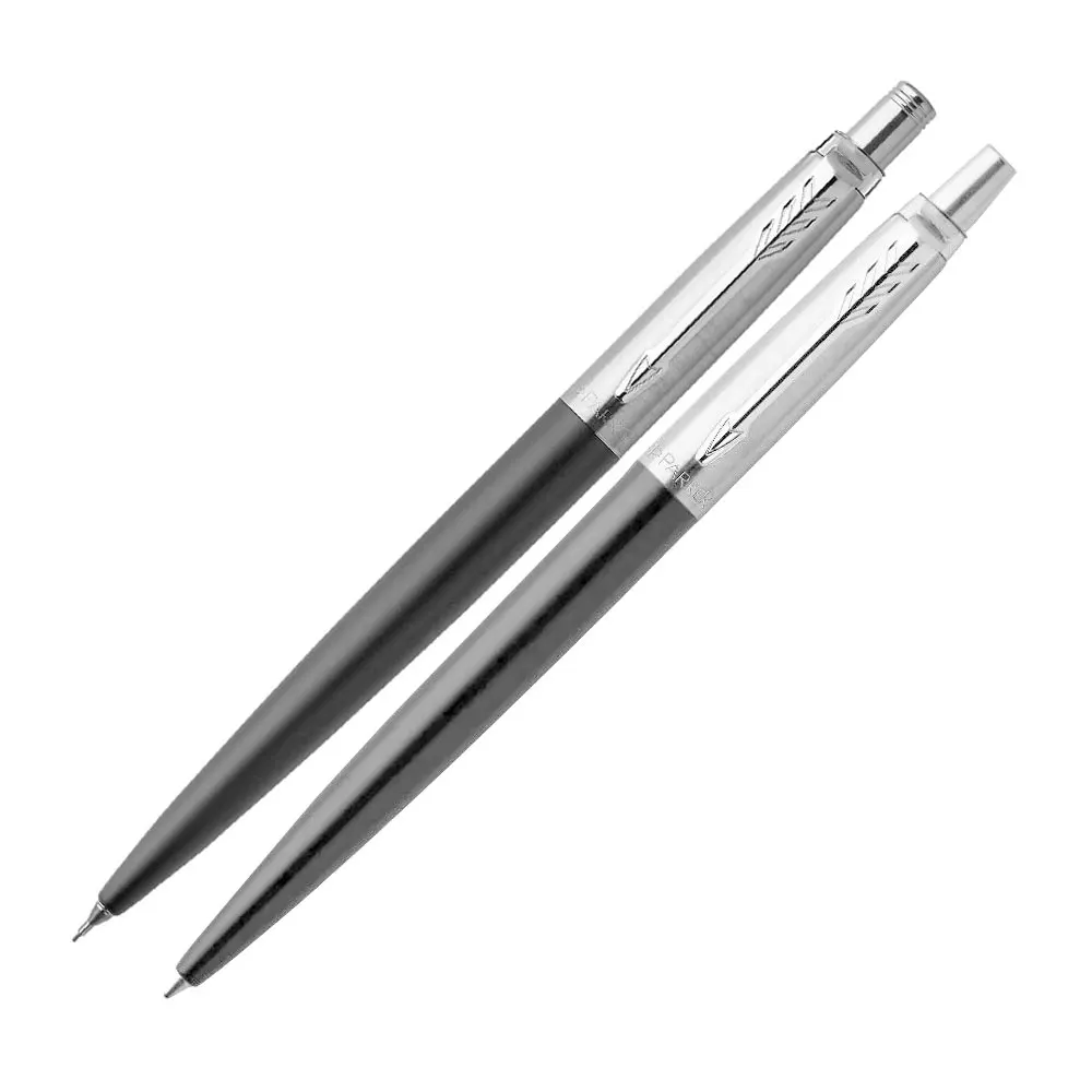 Parker Jotter Ballpoint Pen-Mechanical Pen Set Black, 0.5mm-M Nib,Luxury Pen Set, office and School Supplies