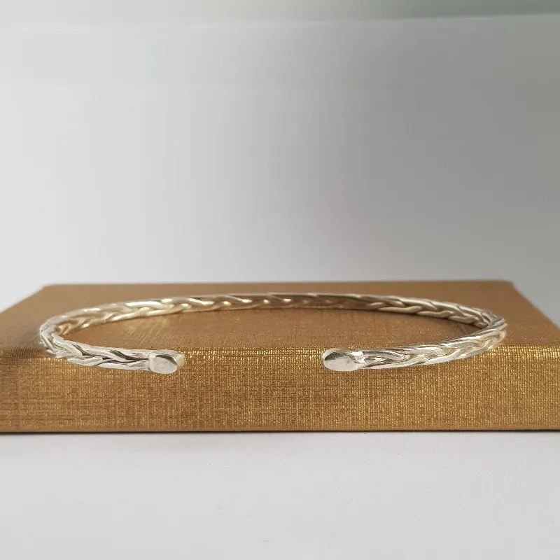 

Unisex 925 Sterling Filigree Handmade Twist Bracelet