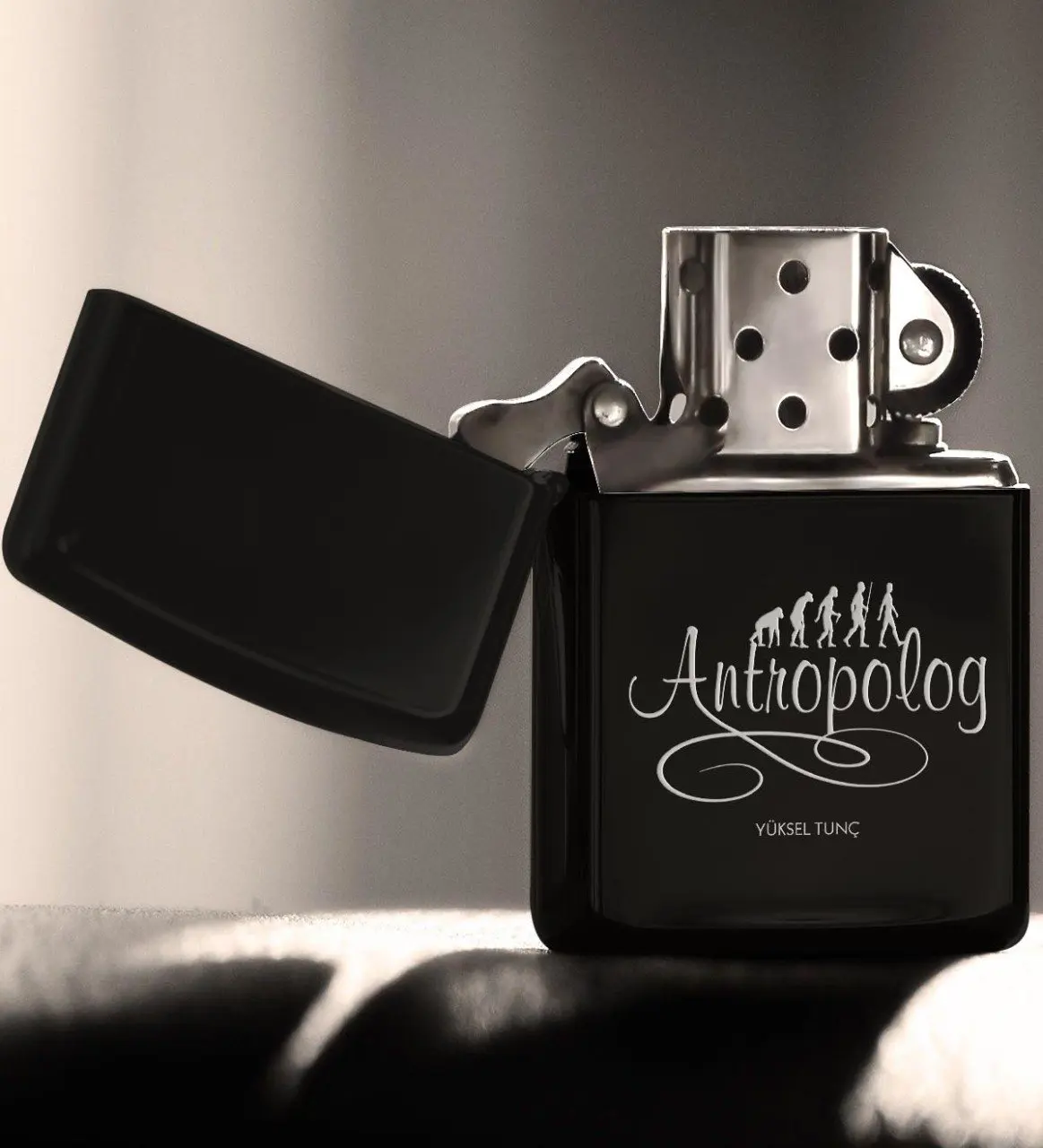 

Personalized Professional Anthropologist Gasoline Black Metal Cigarette Lighter