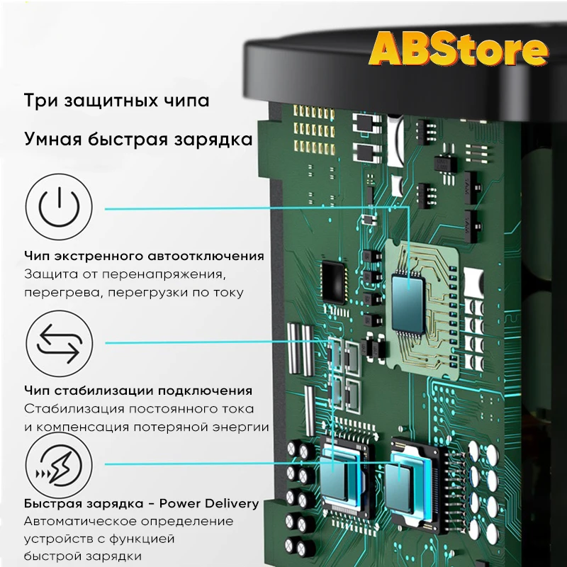 Зарядный адаптер Borofone USB QC 3.0 + Type C PD 3A быстрое зарядное устройство для iPhone Samsung