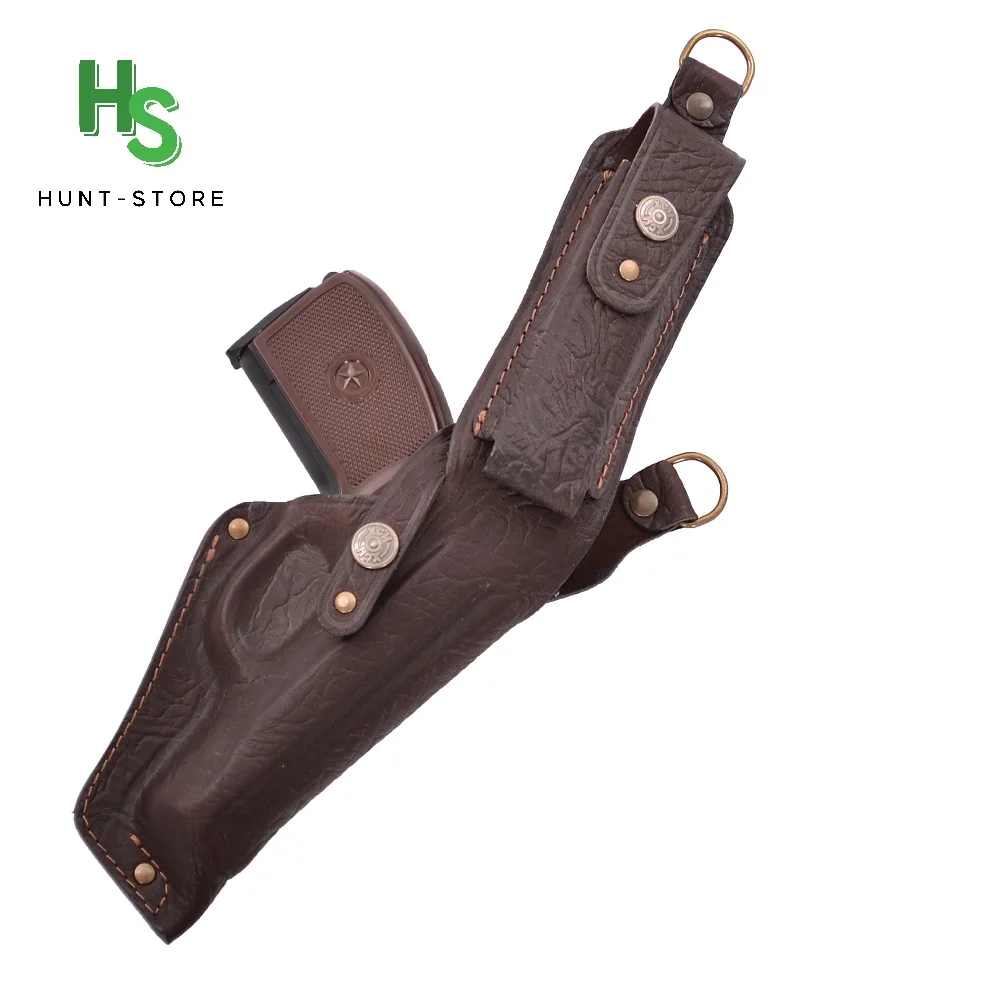 Кобура Агент оперативная вертикальная ПМ Натуральная кожа (пистолет Макарова)