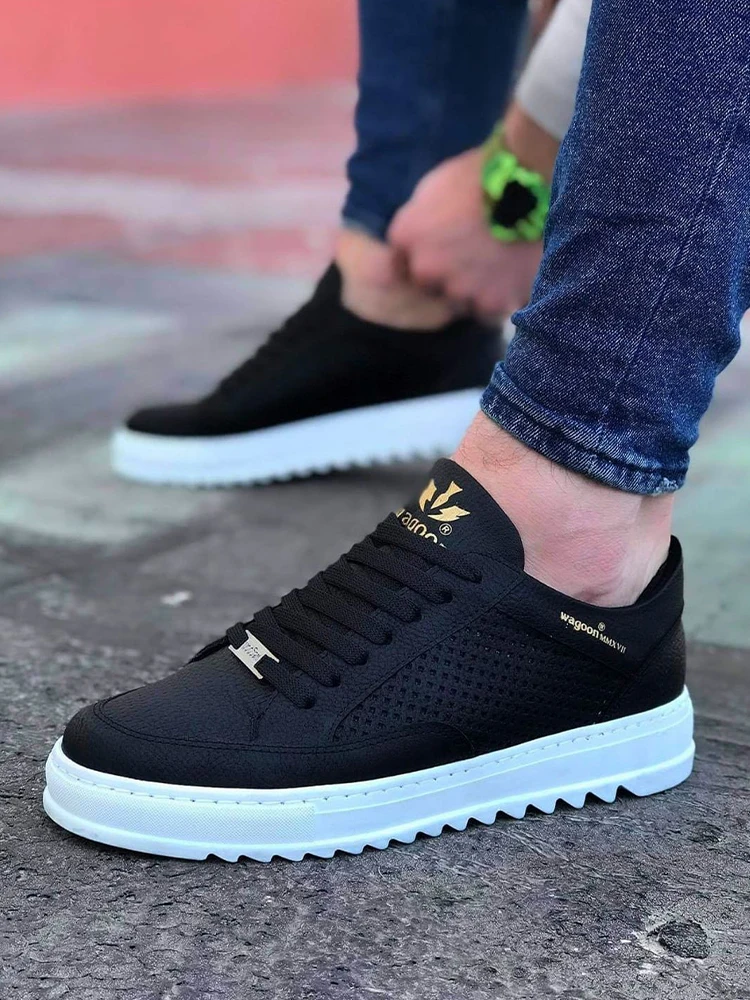 Wagoon WG505 Siyah TR Erkek G nlдки Ayakkabı Yüksek Taban Tüm Renkler İtürk Türk aza hполучить Kargolama